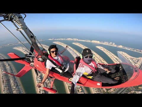Maxtern tries Gyrocopter in Dubai | Skydive 🪂 — video poster frame