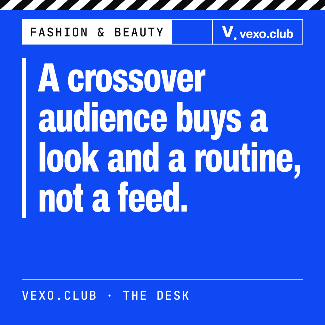 Quote card: a crossover audience buys a look and a routine, not a feed, female fashion and beauty influencers in India
