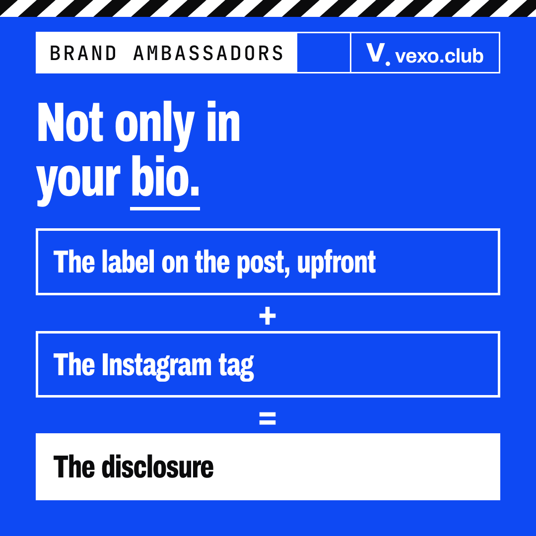 Equation: the label on the post, upfront, plus the Instagram tag makes the disclosure — brand ambassador in India