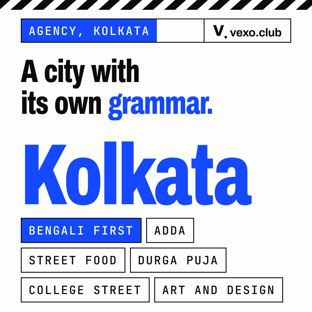 Kolkata set large with six chips: Bengali first, adda, street food, Durga Puja, College Street, art and design