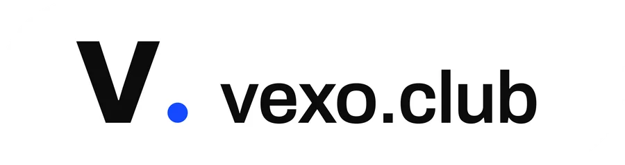 vexo.club capsule logo sticker — influencer marketing agency in India.