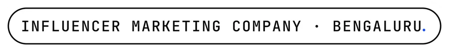 vexo.club Bengaluru label sticker, ink on paper — influencer marketing agency in Bangalore.