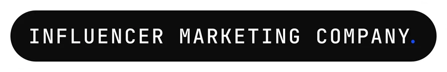 vexo.club label sticker reading “Influencer marketing company.”, paper on ink — influencer marketing agency in India.